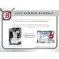 2022 Bowman Baseball Hobby Jumbo Box | 3 Autographs (Ships Sealed Only)