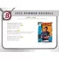 2022 Bowman Baseball Hobby Jumbo Box | 3 Autographs (Ships Sealed Only)