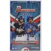 2022 Bowman Baseball Hobby Jumbo Box | 3 Autographs (Ships Sealed Only)