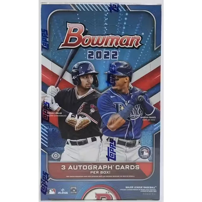 2022 Bowman Baseball Hobby Jumbo Box | 3 Autographs (Ships Sealed Only)