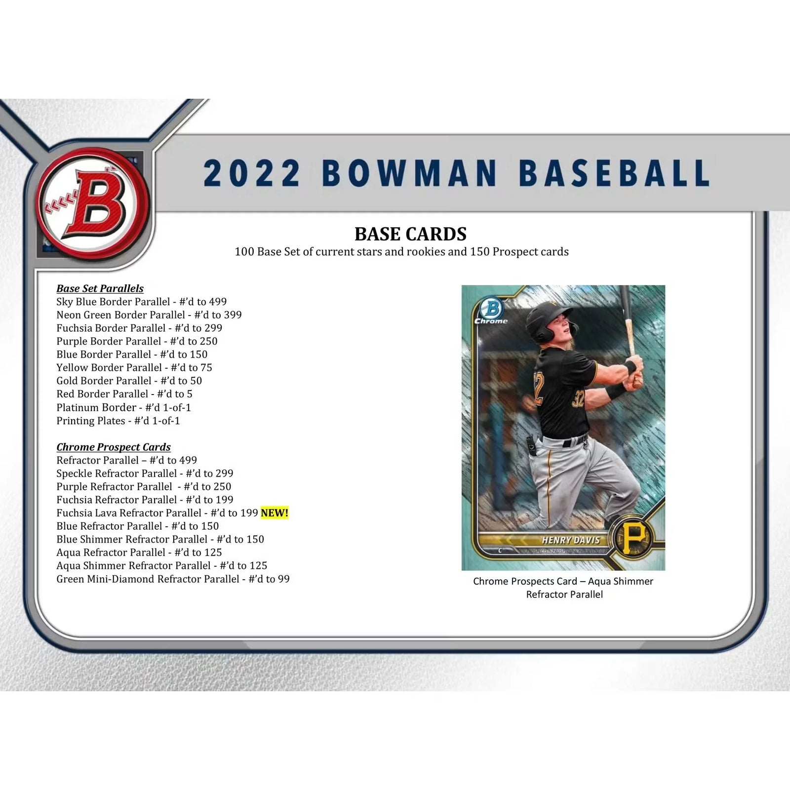 2022 Bowman Baseball Hobby Jumbo Box | 3 Autographs (Ships Sealed Only)