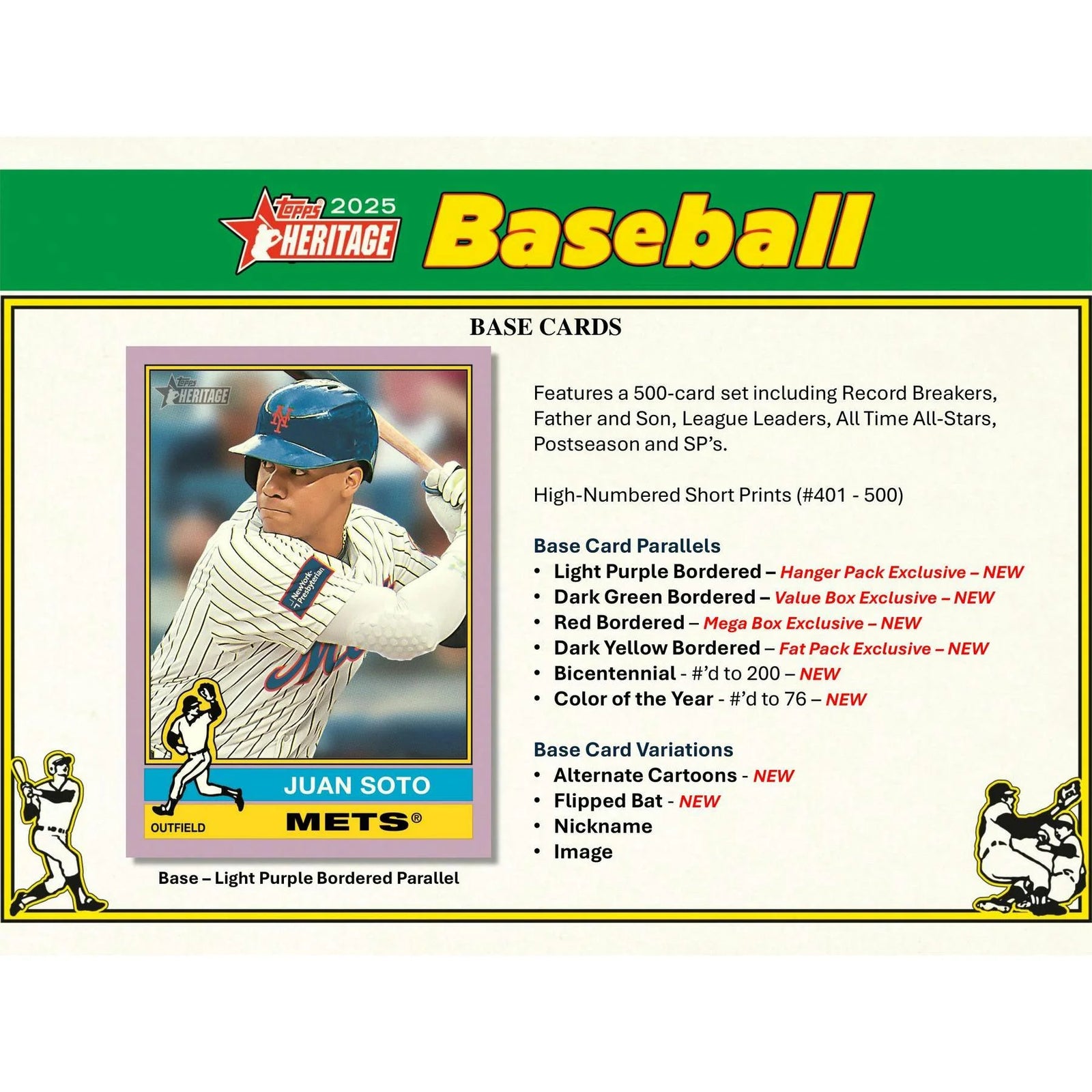 DRAFT - 2025 Topps Heritage Baseball Mega Box $64.95 Add to Cart