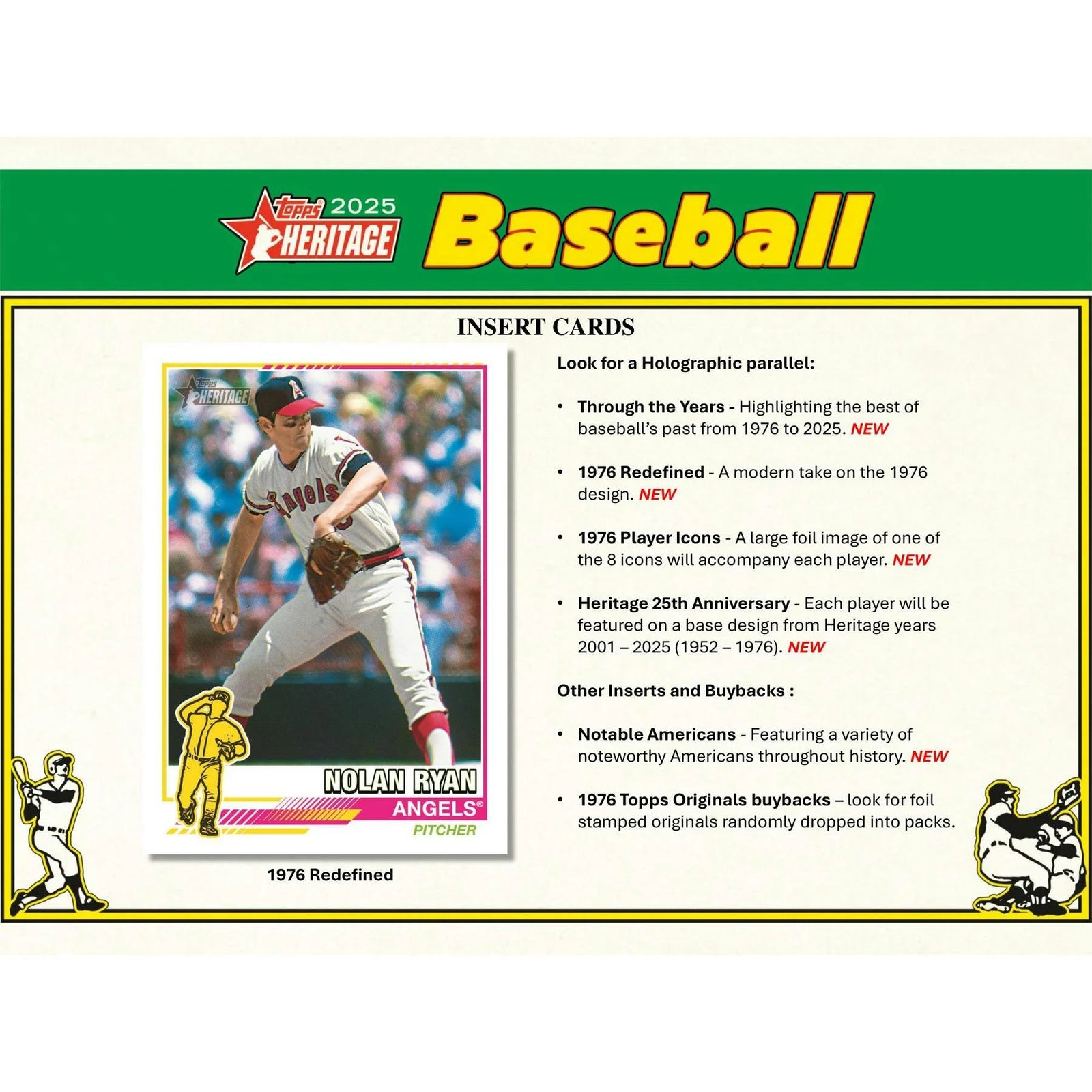 DRAFT - 2025 Topps Heritage Baseball Mega Box $64.95 Add to Cart