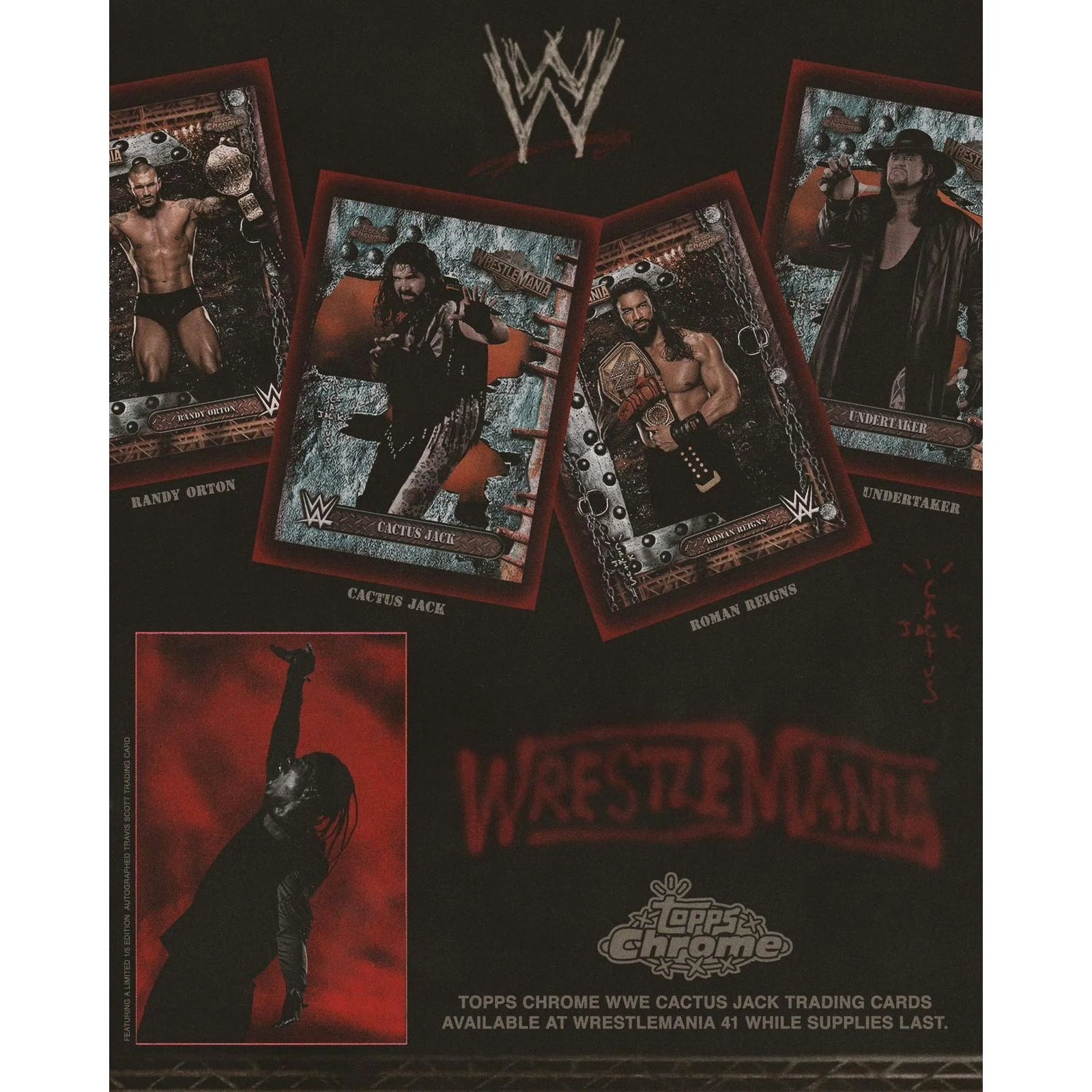 DRAFT - 2025 Topps Chrome WWE Cactus Jack Hobby Box | WrestleMania Exclusive