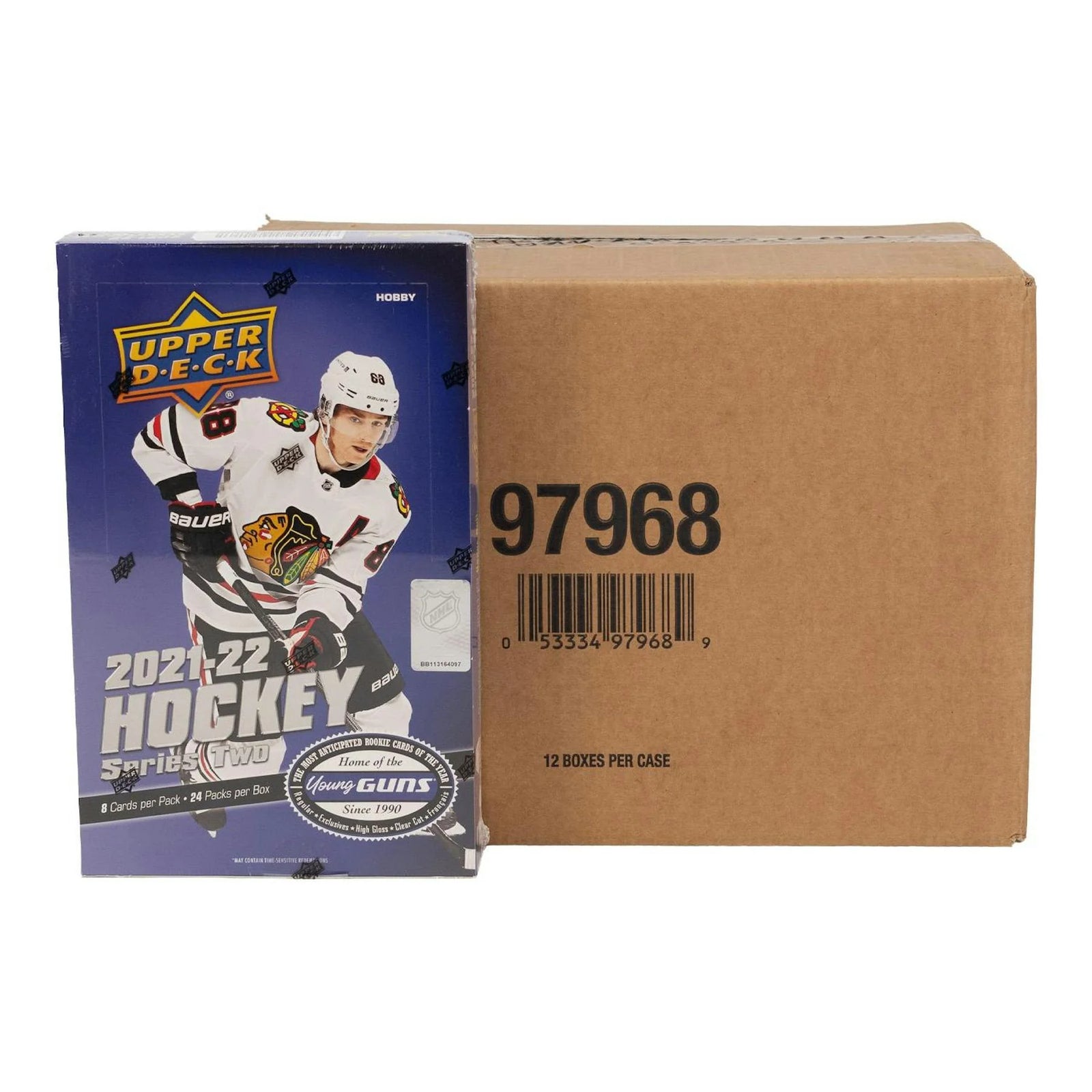 DRAFT - New 2021/22 Upper Deck Series 2 Hockey Hobby 12-Box Case