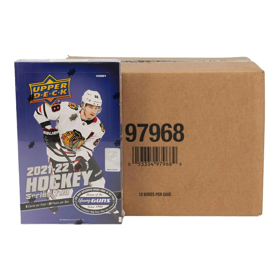 DRAFT - New 2021/22 Upper Deck Series 2 Hockey Hobby 12-Box Case