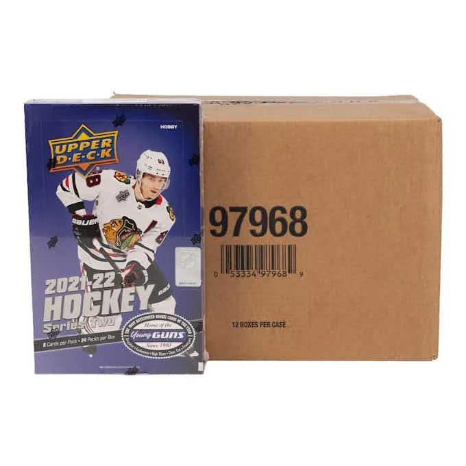 DRAFT - New 2021/22 Upper Deck Series 2 Hockey Hobby 12-Box Case