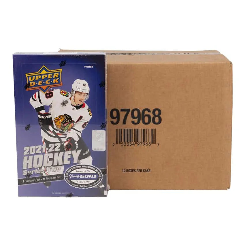 DRAFT - New 2021/22 Upper Deck Series 2 Hockey Hobby 12-Box Case
