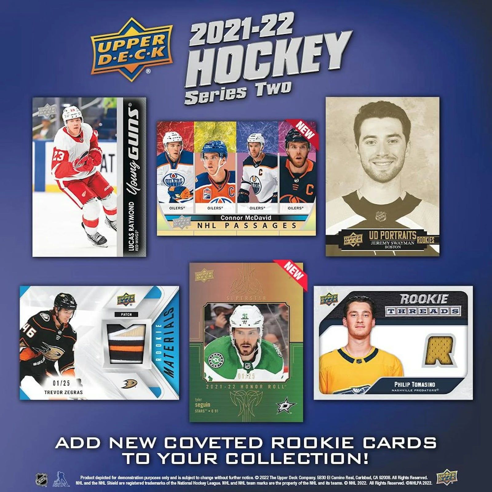 DRAFT - New 2021/22 Upper Deck Series 2 Hockey Hobby 12-Box Case
