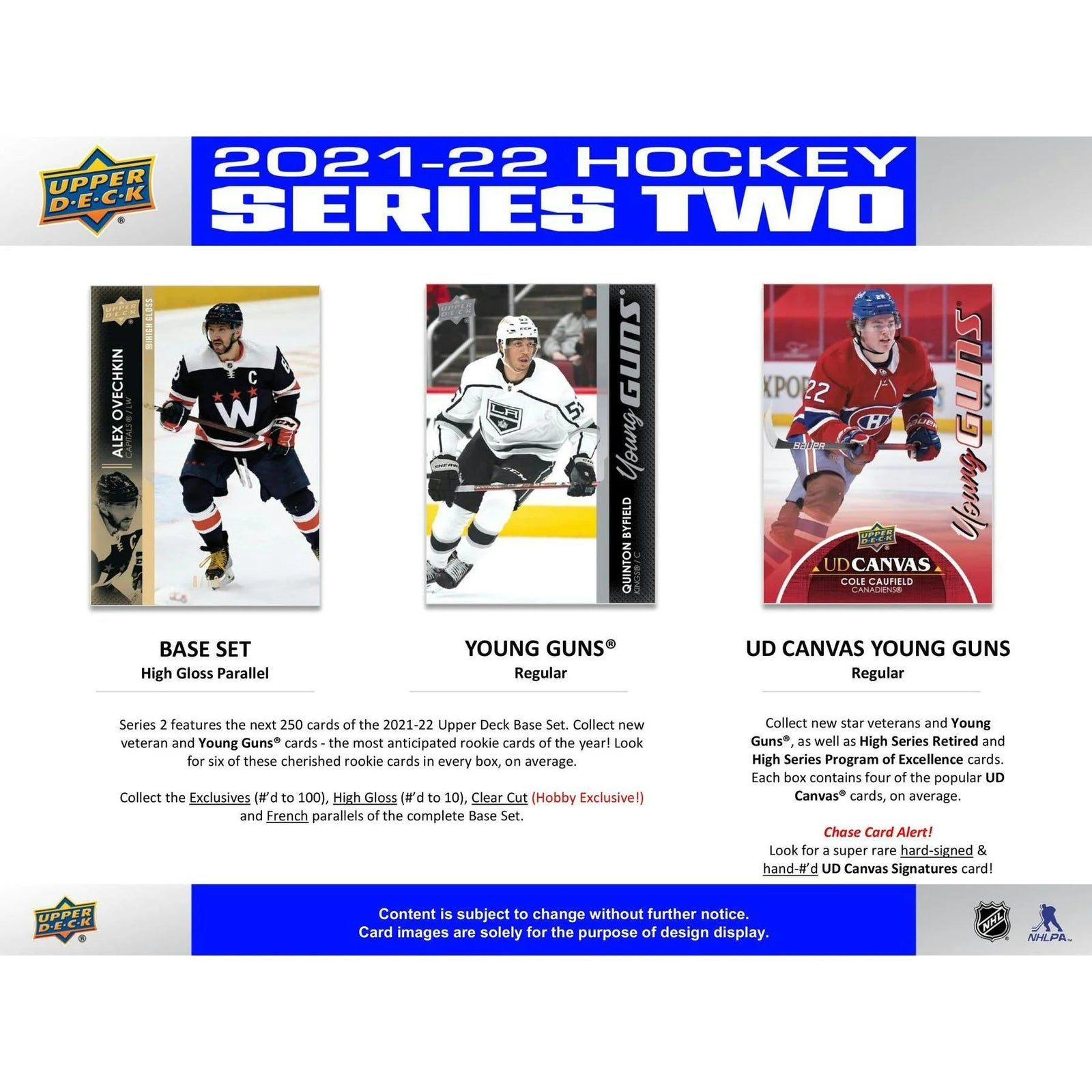 DRAFT - New 2021/22 Upper Deck Series 2 Hockey Hobby 12-Box Case
