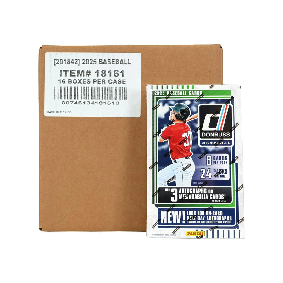 DRAFT - Just In 2025 Panini Donruss Baseball Hobby 16-Box Case
