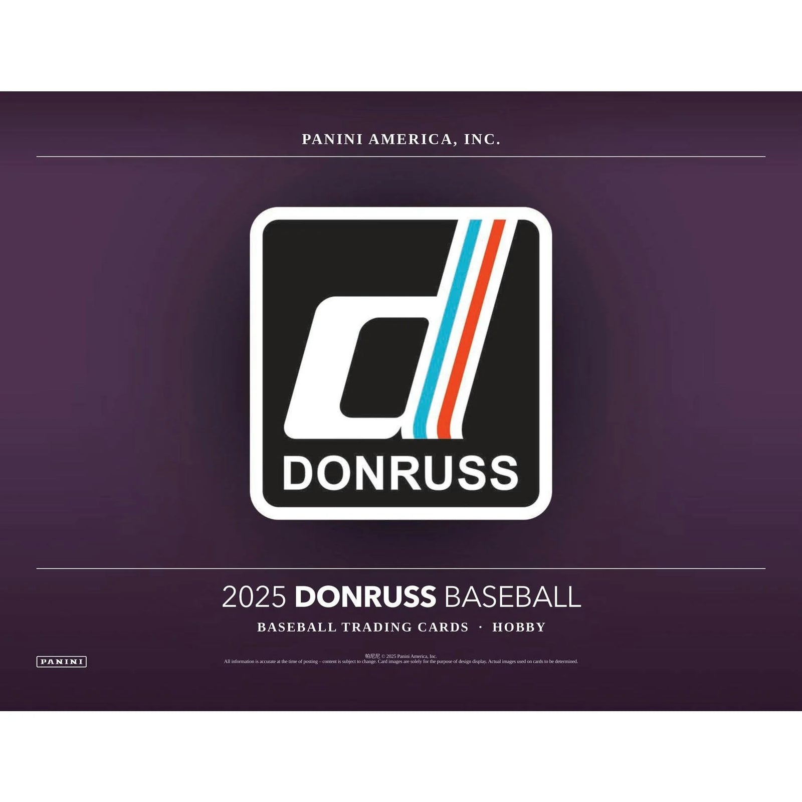 DRAFT - Just In 2025 Panini Donruss Baseball Hobby 16-Box Case