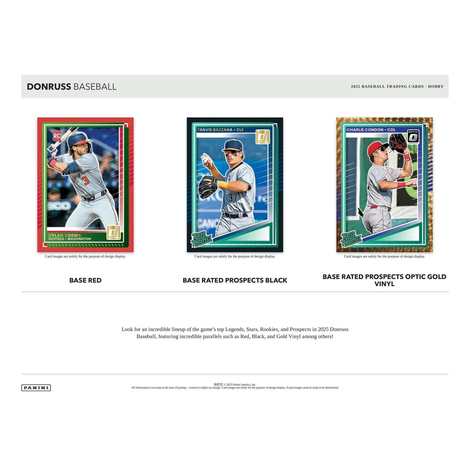 DRAFT - Just In 2025 Panini Donruss Baseball Hobby 16-Box Case