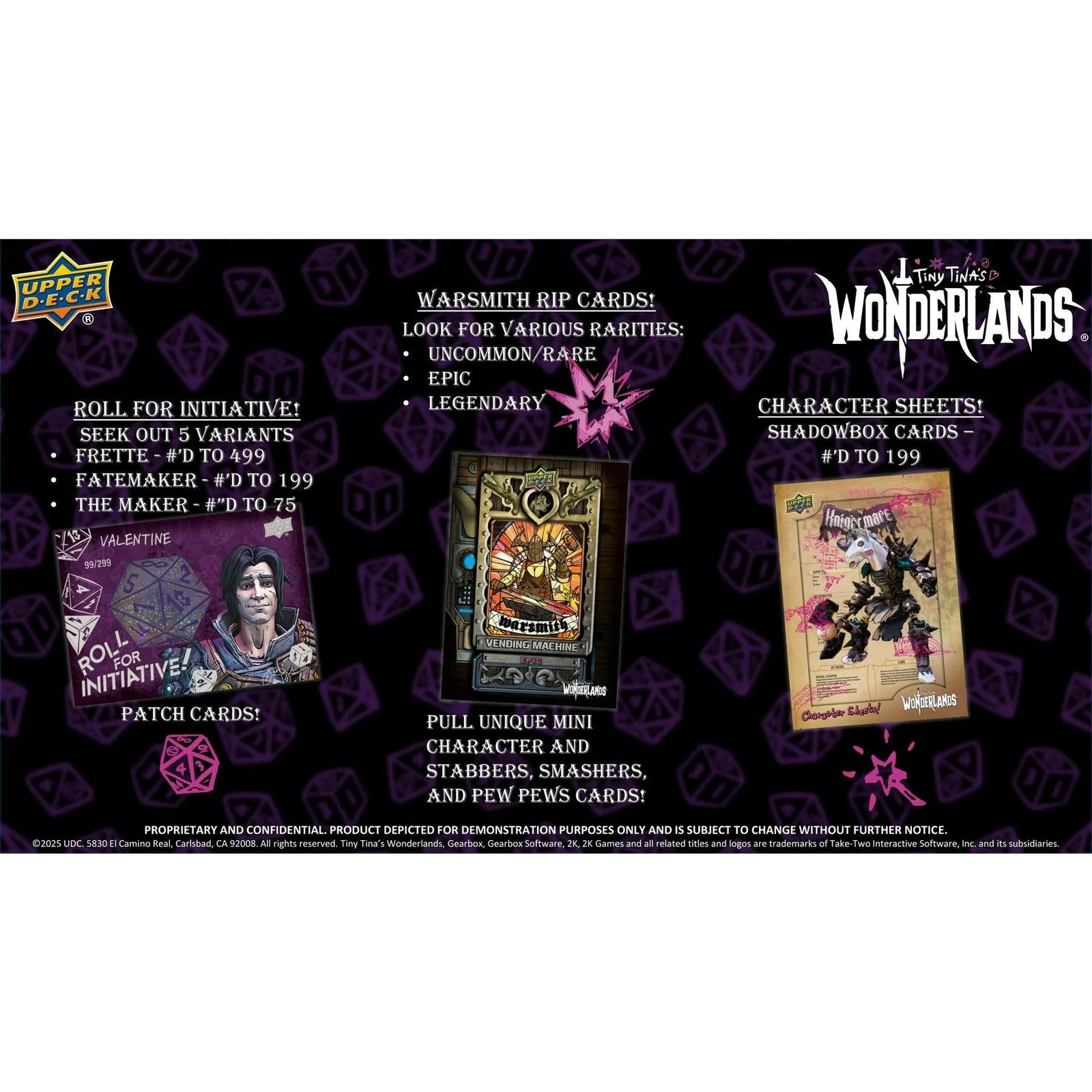 DRAFT - 2025 Upper Deck Tiny Tina's Wonderlands Hobby Box