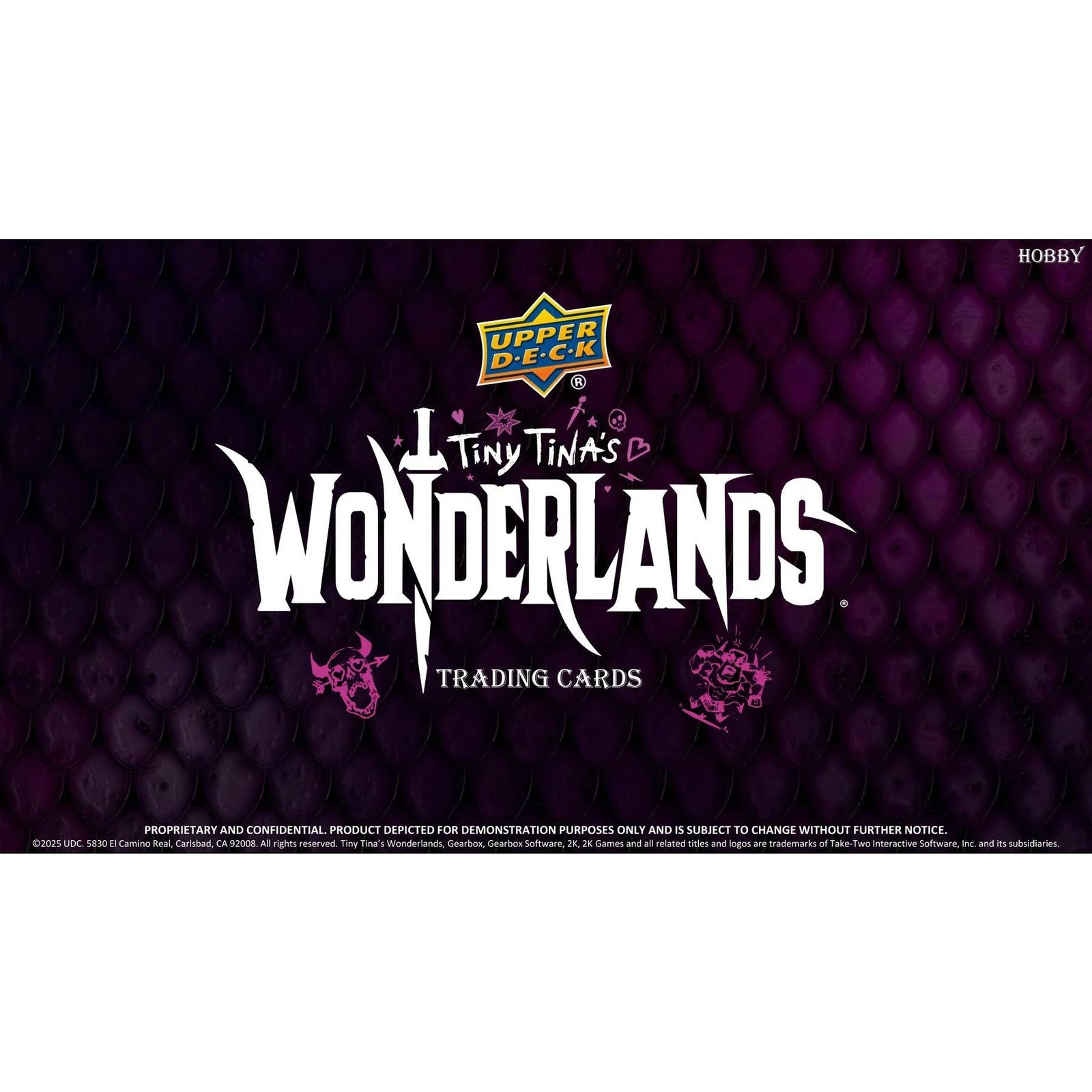 DRAFT - 2025 Upper Deck Tiny Tina's Wonderlands Hobby 12-Box Case