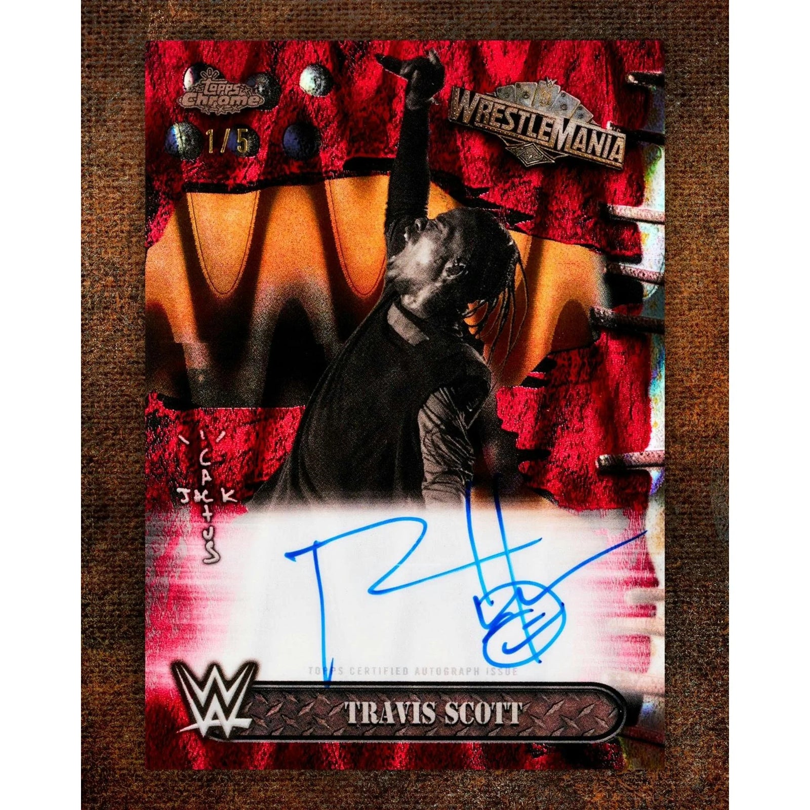 DRAFT - 2025 Topps Chrome WWE Cactus Jack 5-Box Case | WrestleMania Exclusive