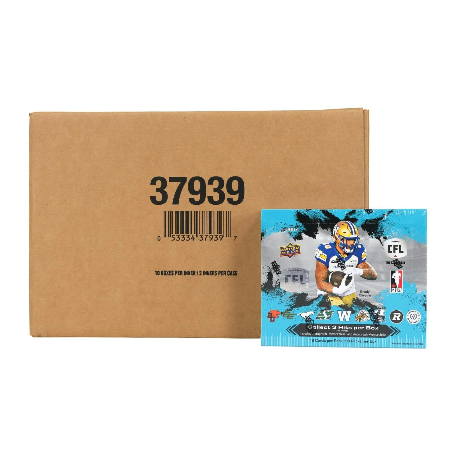 DRAFT - New 2025 Upper Deck CFL Canadian Football League Hobby 20-Box Case