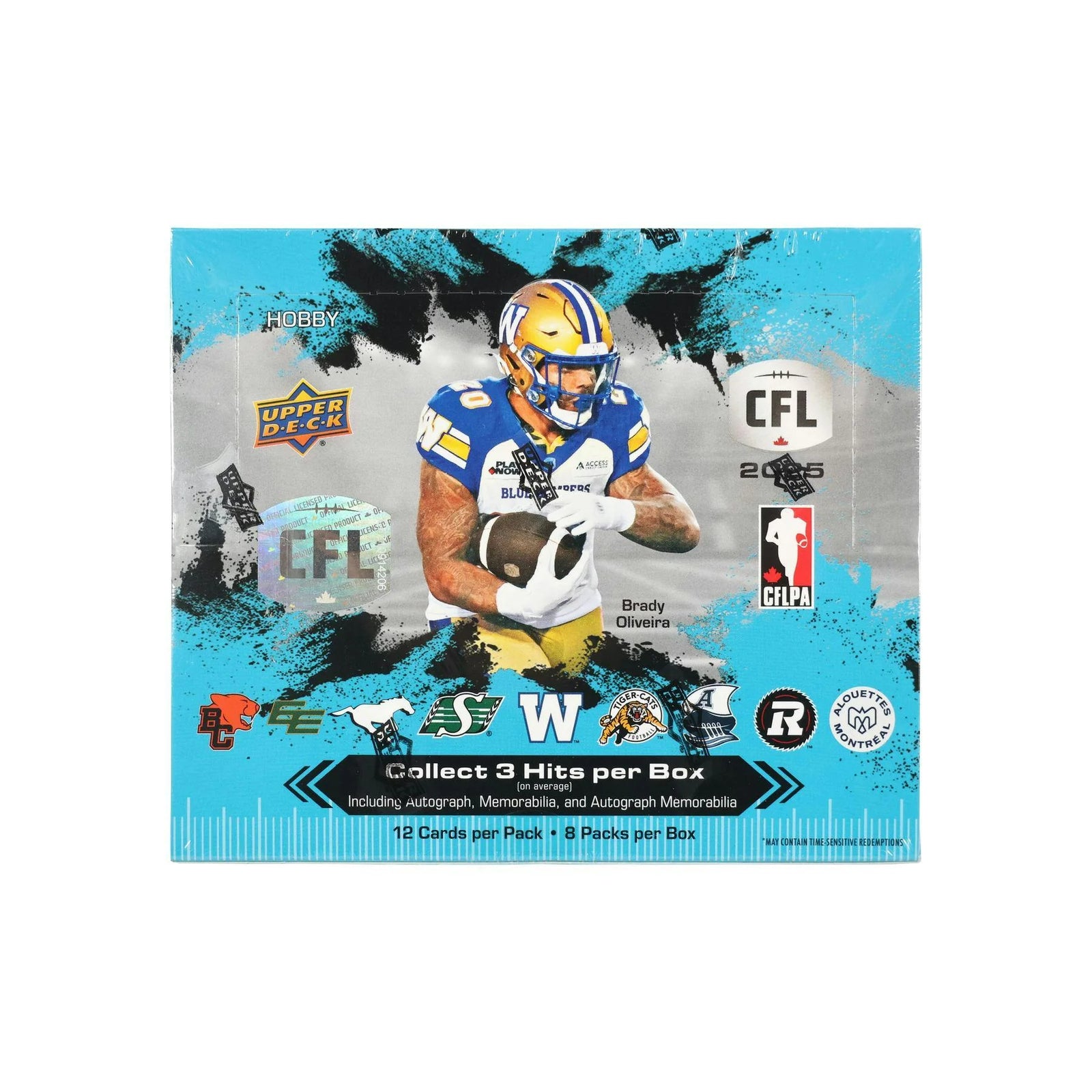DRAFT - New 2025 Upper Deck CFL Canadian Football League Hobby 20-Box Case