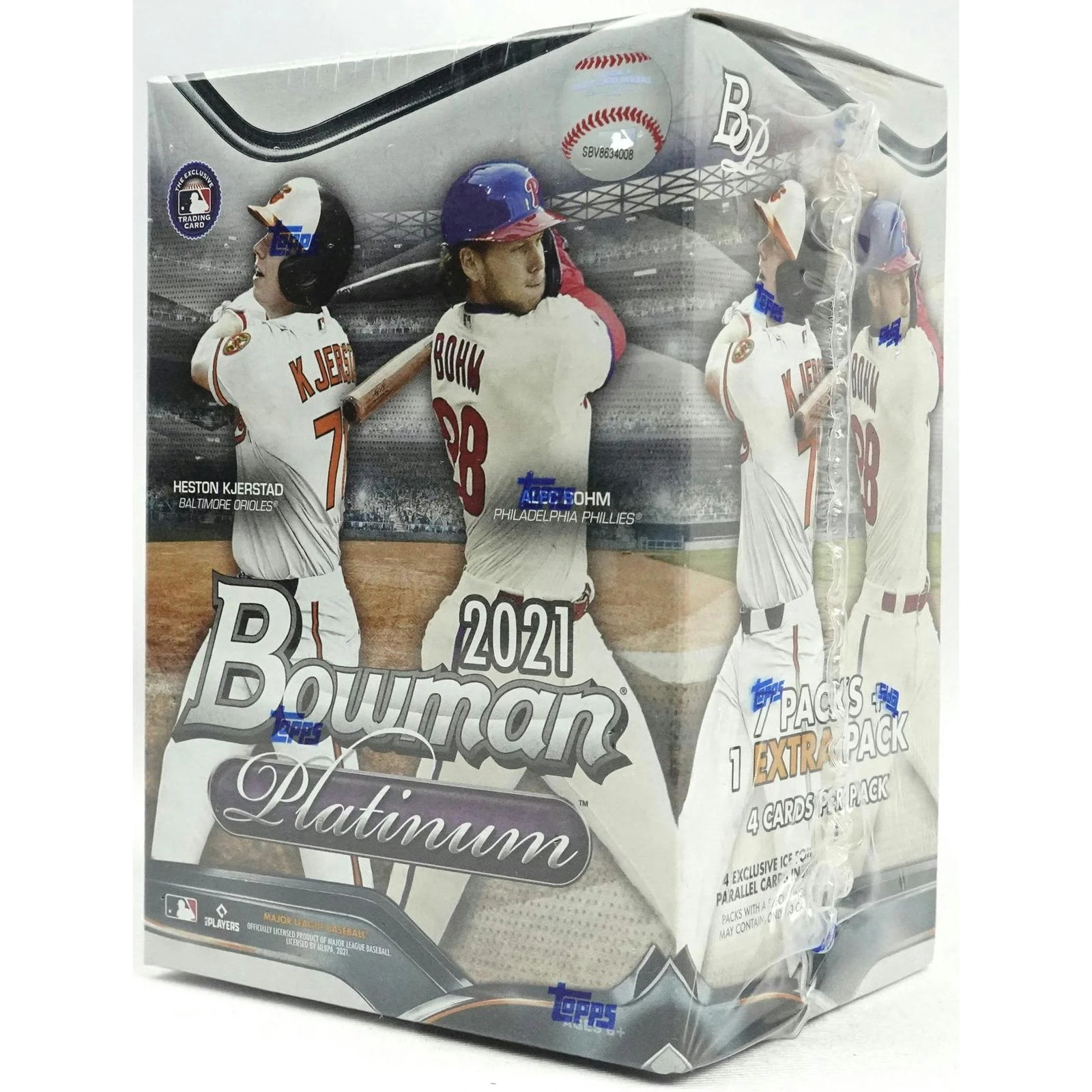 DRAFT - Just In 2021 Bowman Platinum Baseball 8-Pack Blaster Box