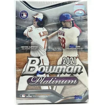 DRAFT - Just In 2021 Bowman Platinum Baseball 8-Pack Blaster Box