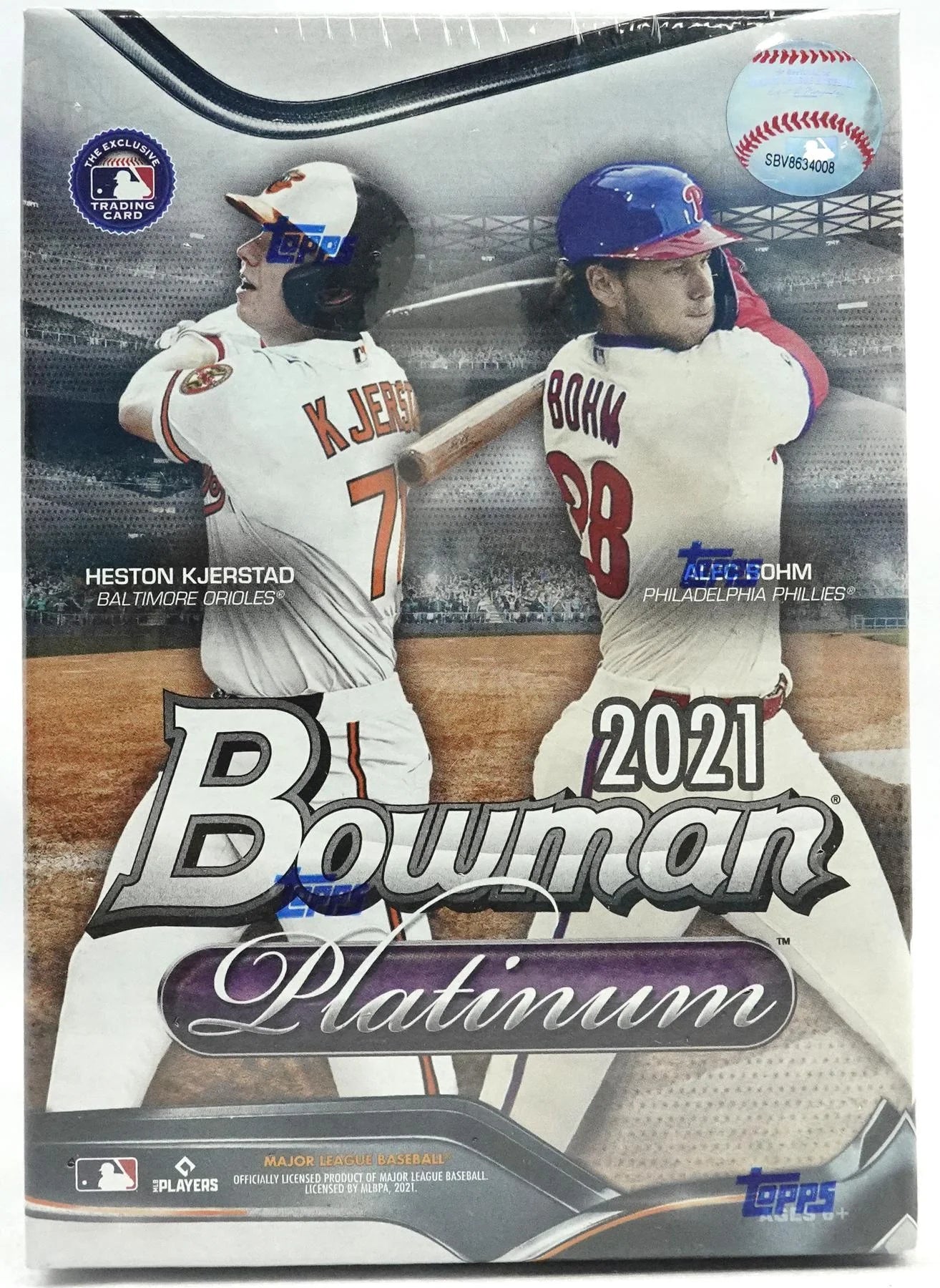 DRAFT - Just In 2021 Bowman Platinum Baseball 8-Pack Blaster Box