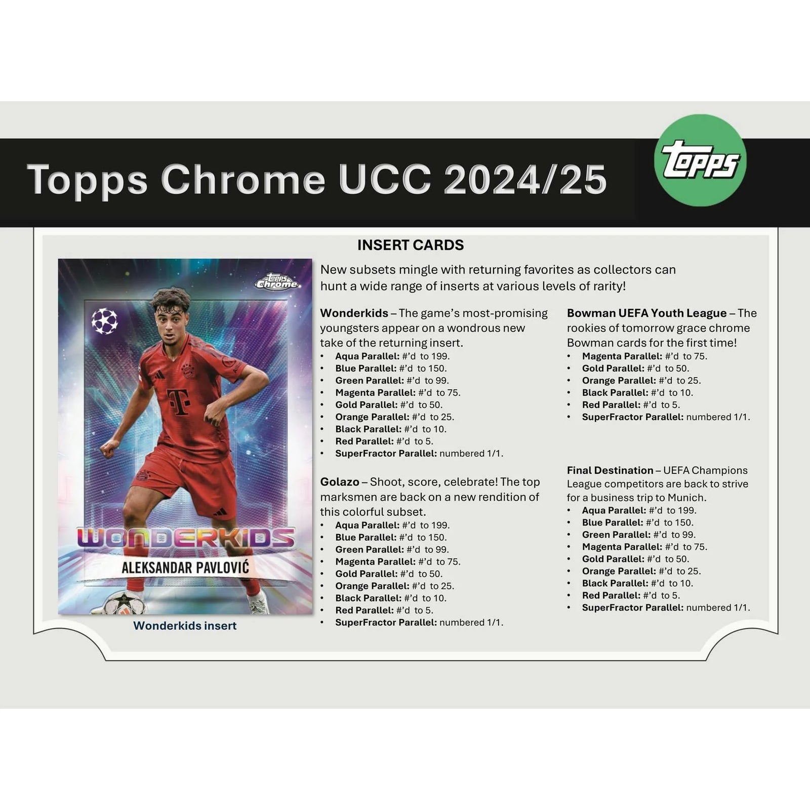 DRAFT - 2024/25 Topps Chrome UEFA Club Competitions Hobby Box