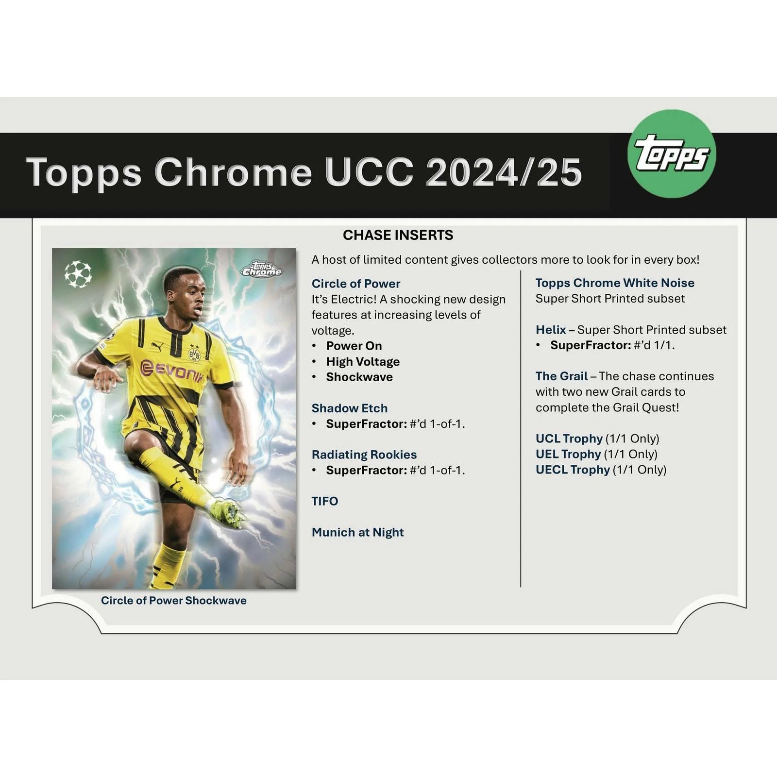 DRAFT - 2024/25 Topps Chrome UEFA Club Competitions Hobby Box