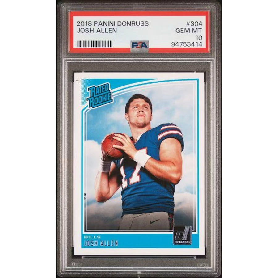 Josh Allen 2018 Panini Donruss Rated Rookie #304 | PSA 10
