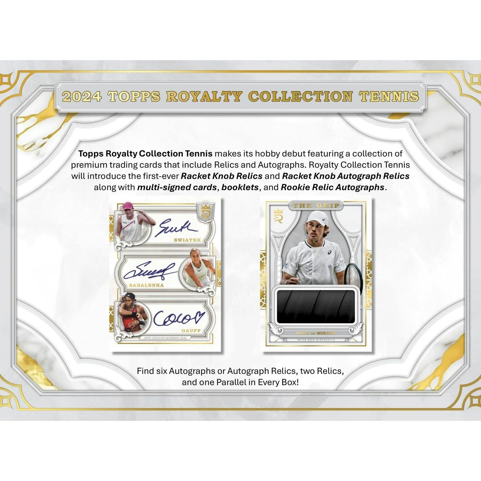 DRAFT - 2024 Topps Royalty Collection Tennis Hobby Box
