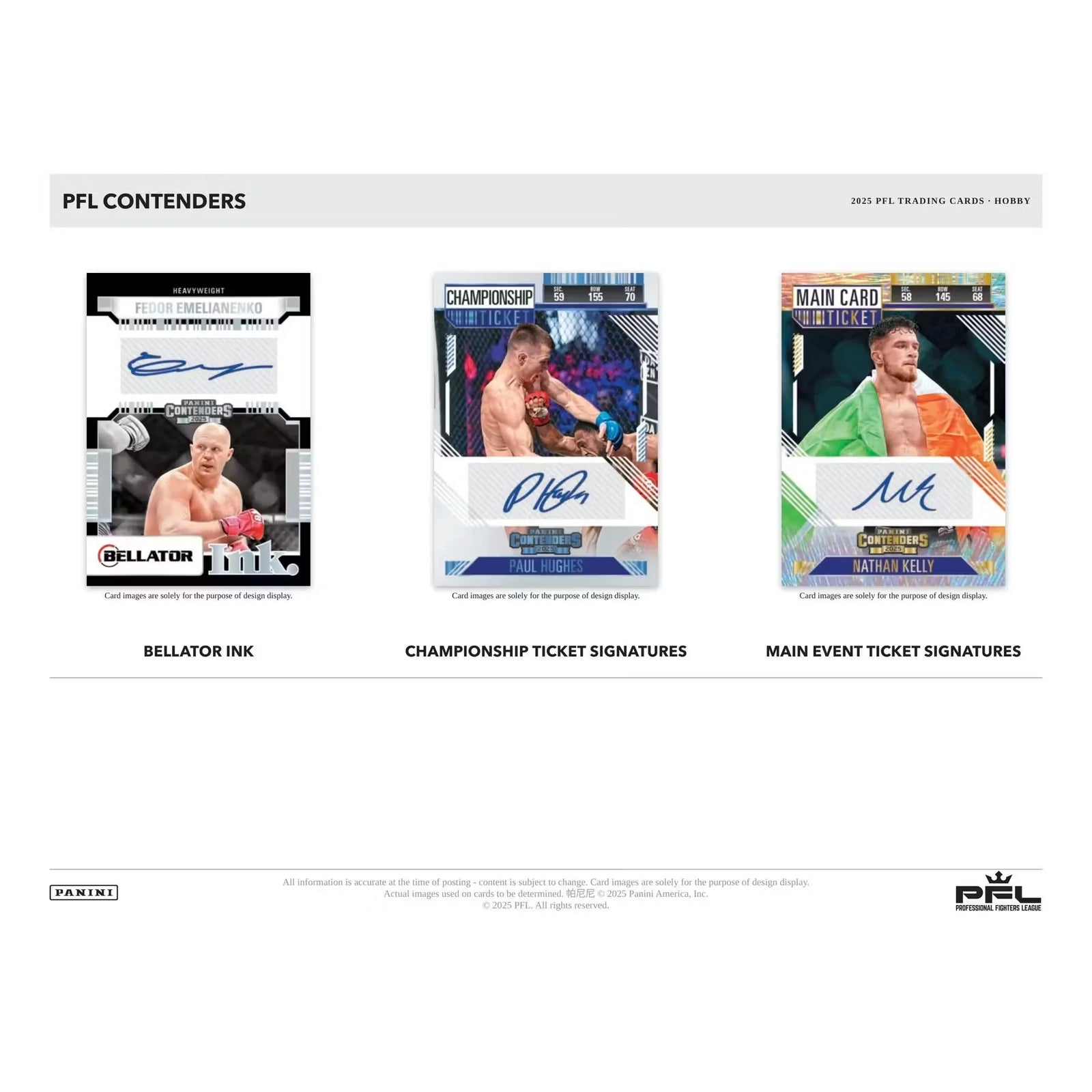 2025 Panini Contenders PFL Hobby Box | MMA Autographs (Ships Sealed Only)
