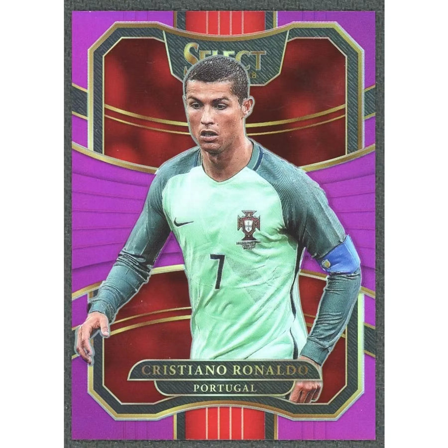Cristiano Ronaldo 2017-18 Panini Select Purple Card | #33/125