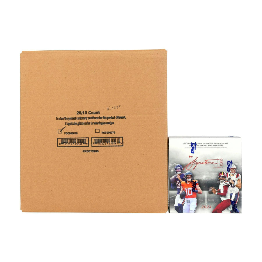DRAFT - New 2024 Topps Signature Class Football Mega 20-Box Case