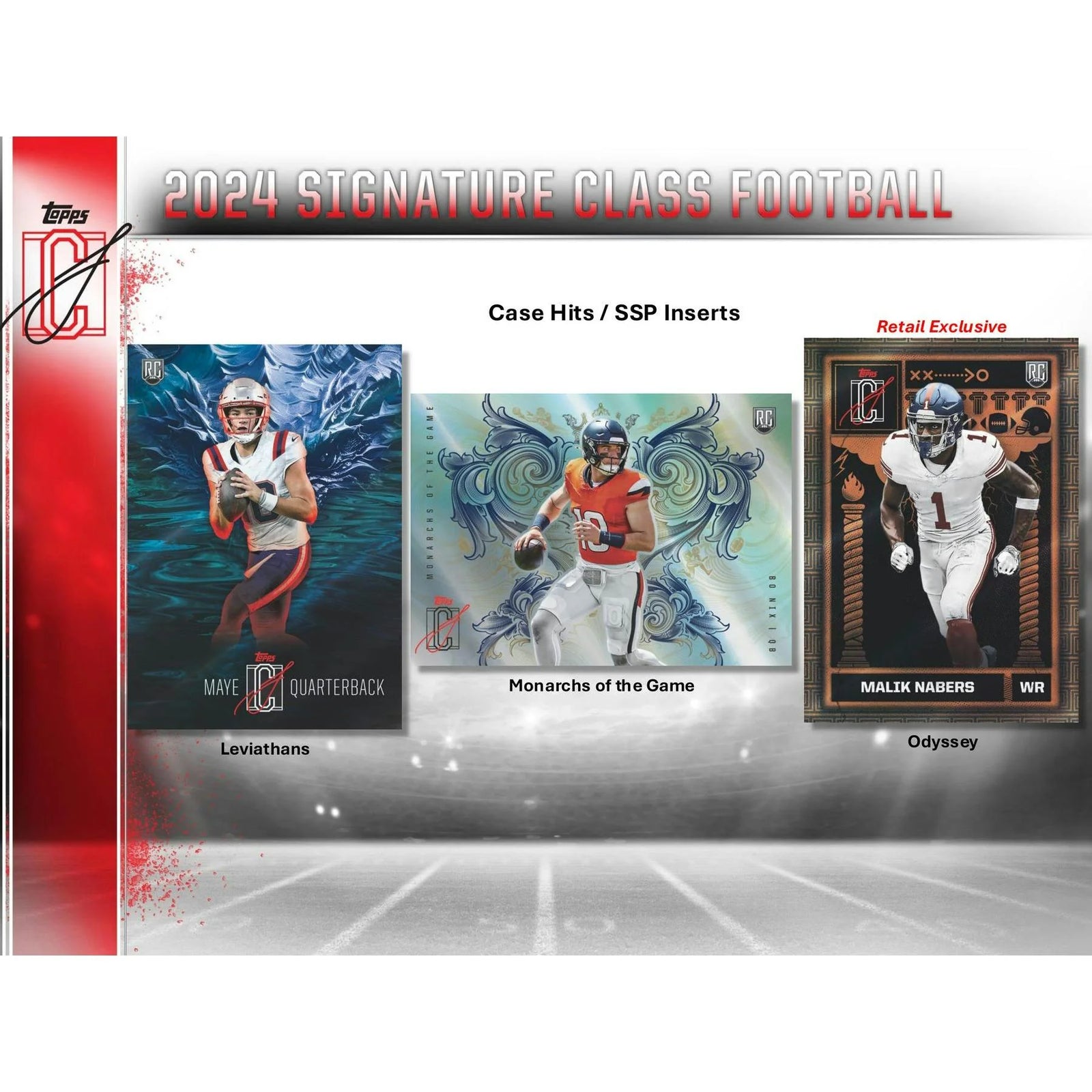 DRAFT - New 2024 Topps Signature Class Football Mega 20-Box Case