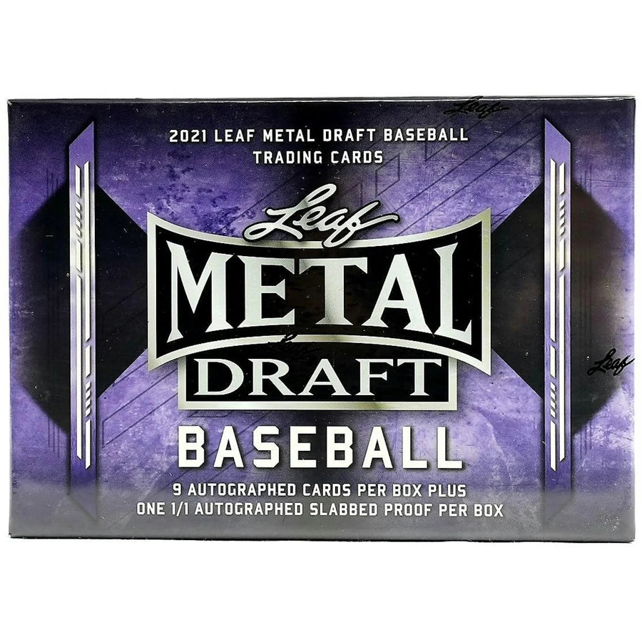 DRAFT - Just In 2021 Leaf Metal Draft Baseball Hobby Jumbo Box