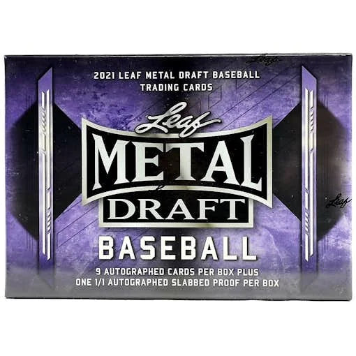 DRAFT - Just In 2021 Leaf Metal Draft Baseball Hobby Jumbo Box