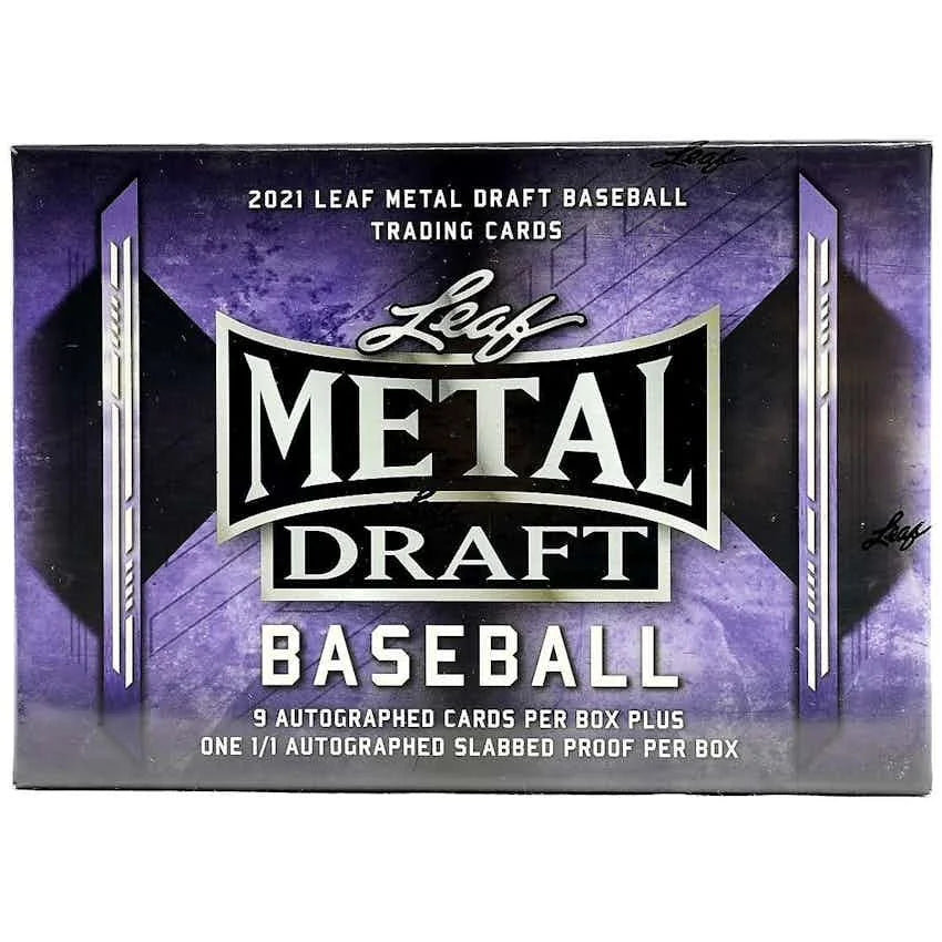DRAFT - Just In 2021 Leaf Metal Draft Baseball Hobby Jumbo Box