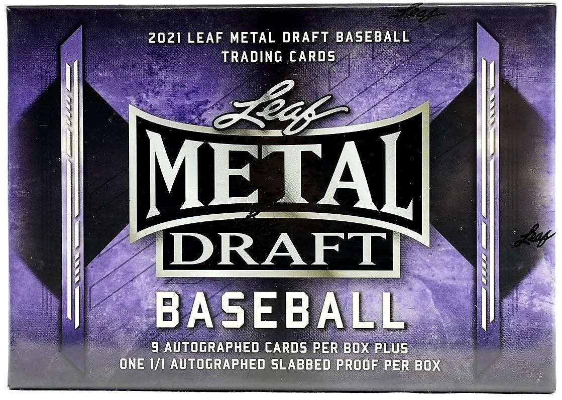 DRAFT - Just In 2021 Leaf Metal Draft Baseball Hobby Jumbo Box
