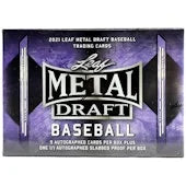 DRAFT - Just In 2021 Leaf Metal Draft Baseball Hobby Jumbo Box