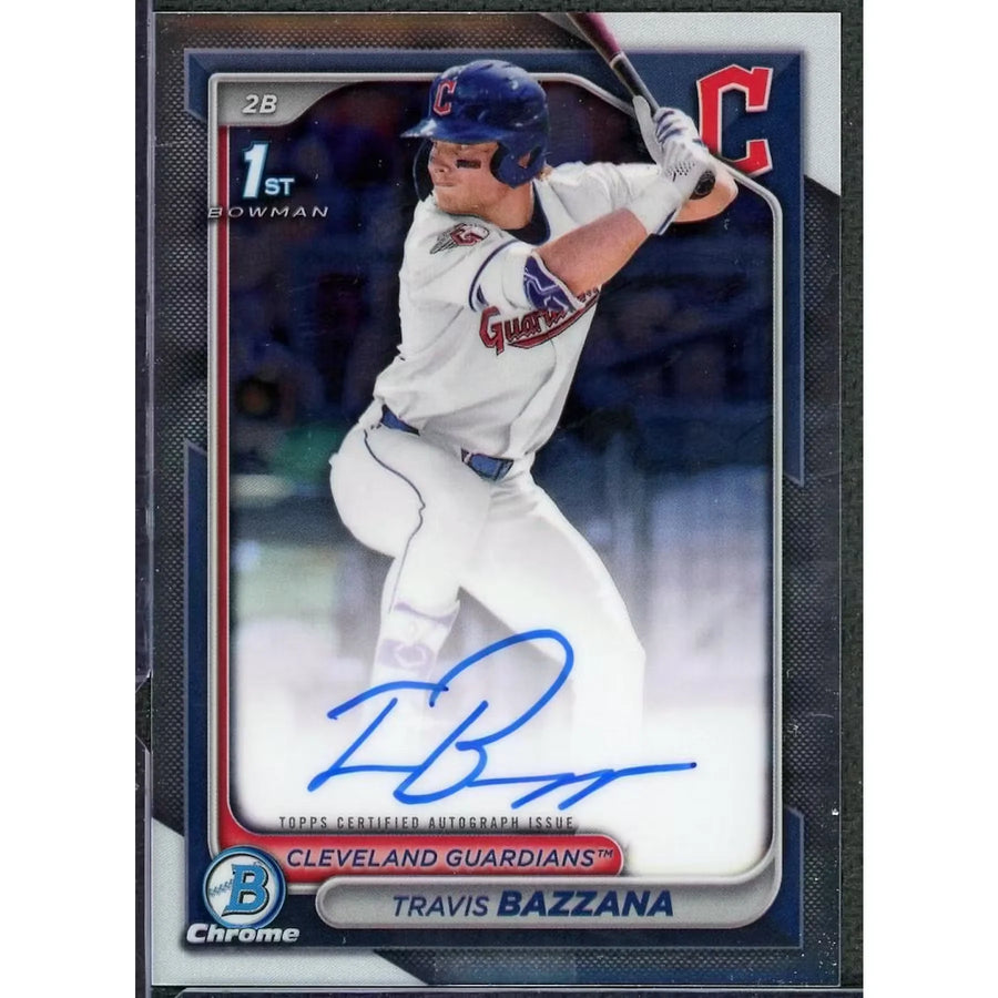 Travis Bazzana 2024 Bowman Draft 1st Chrome Auto | Guardians Prospect