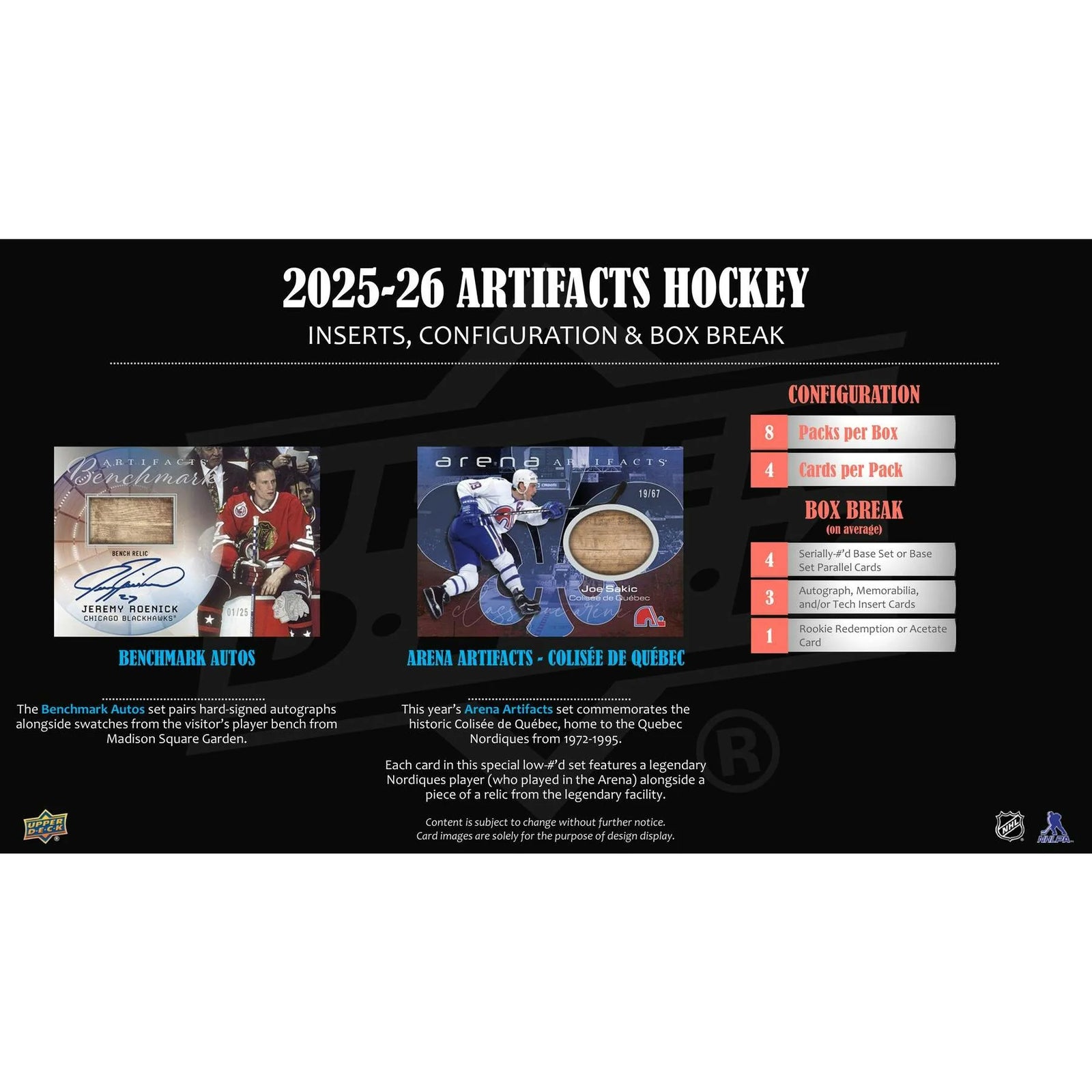 DRAFT - 2025-26 Upper Deck Artifacts Hockey Hobby Box