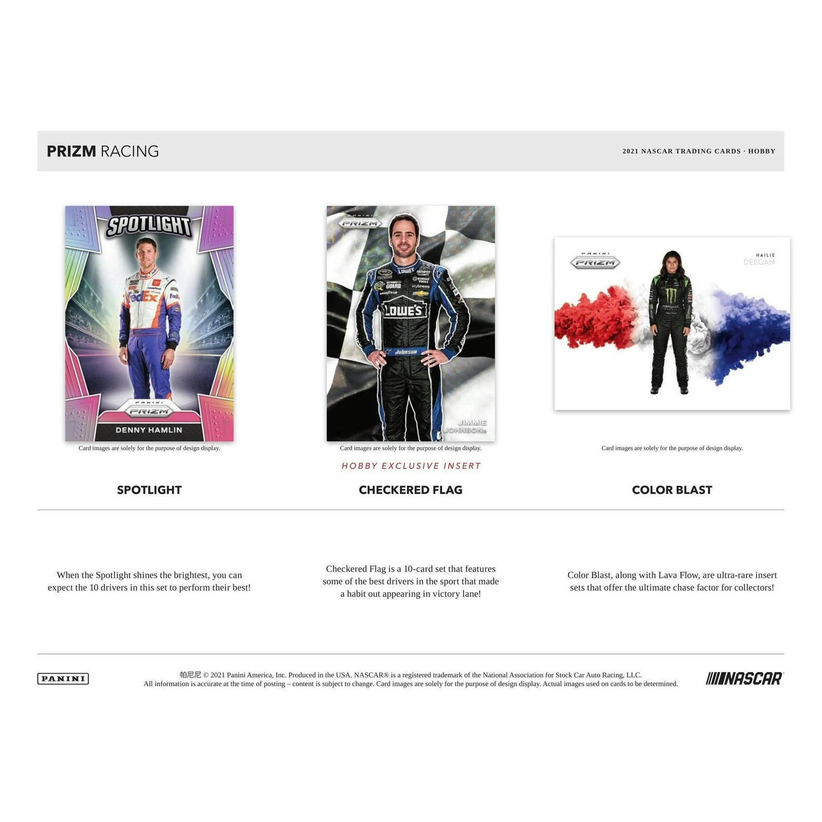 2021 Panini Prizm Racing Hobby Box (Ships Sealed Only)