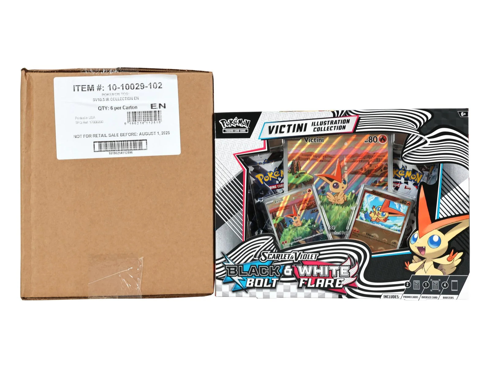 DRAFT - Pokemon Unova Victini Illustration Collection 6-Box Case | Sealed