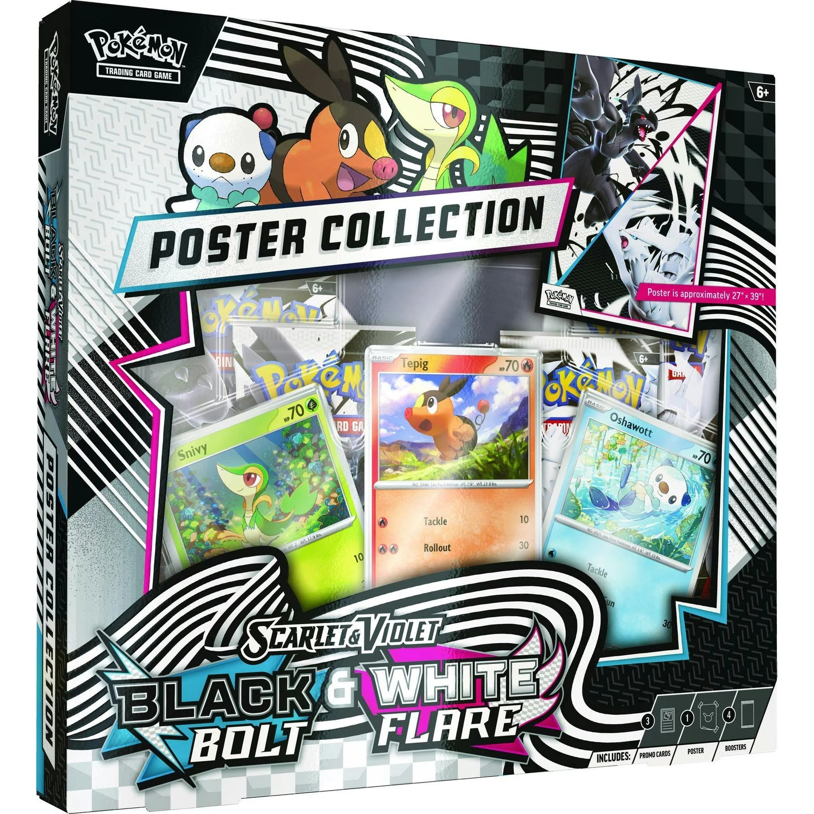 DRAFT - Pokemon Unova Poster Collection 6-Box Case | Black Bolt / White Flare