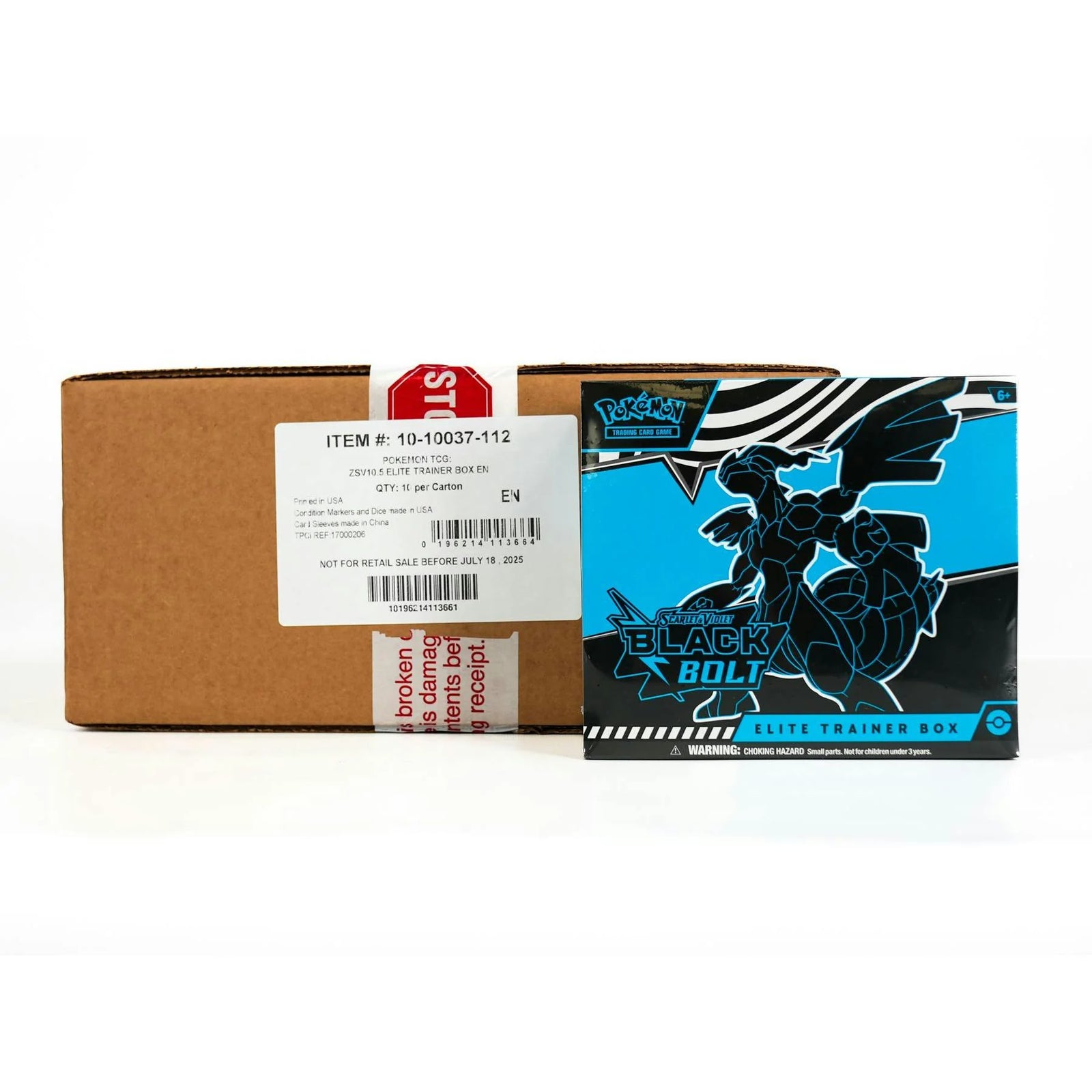 DRAFT - Pokemon Scarlet & Violet Black Bolt Elite Trainer 10-Box Case | Sealed