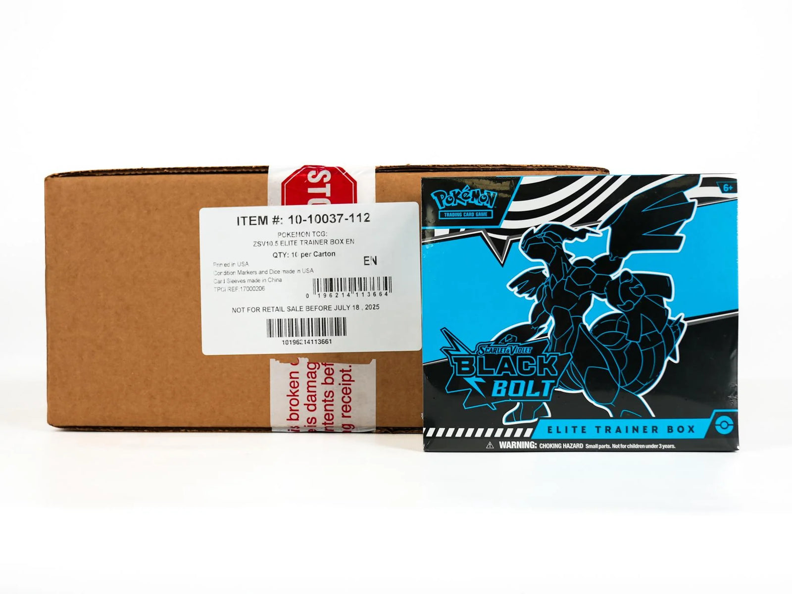 DRAFT - Pokemon Scarlet & Violet Black Bolt Elite Trainer 10-Box Case | Sealed