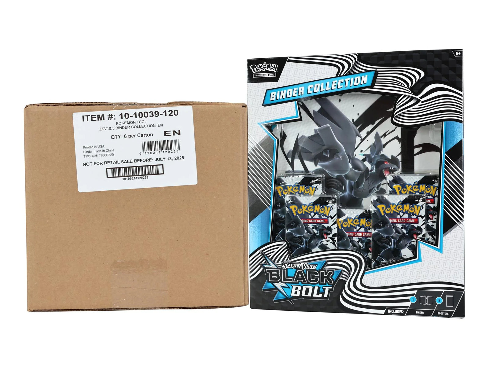 DRAFT - Pokemon Scarlet & Violet Black Bolt Binder Collection | 6-Box Case