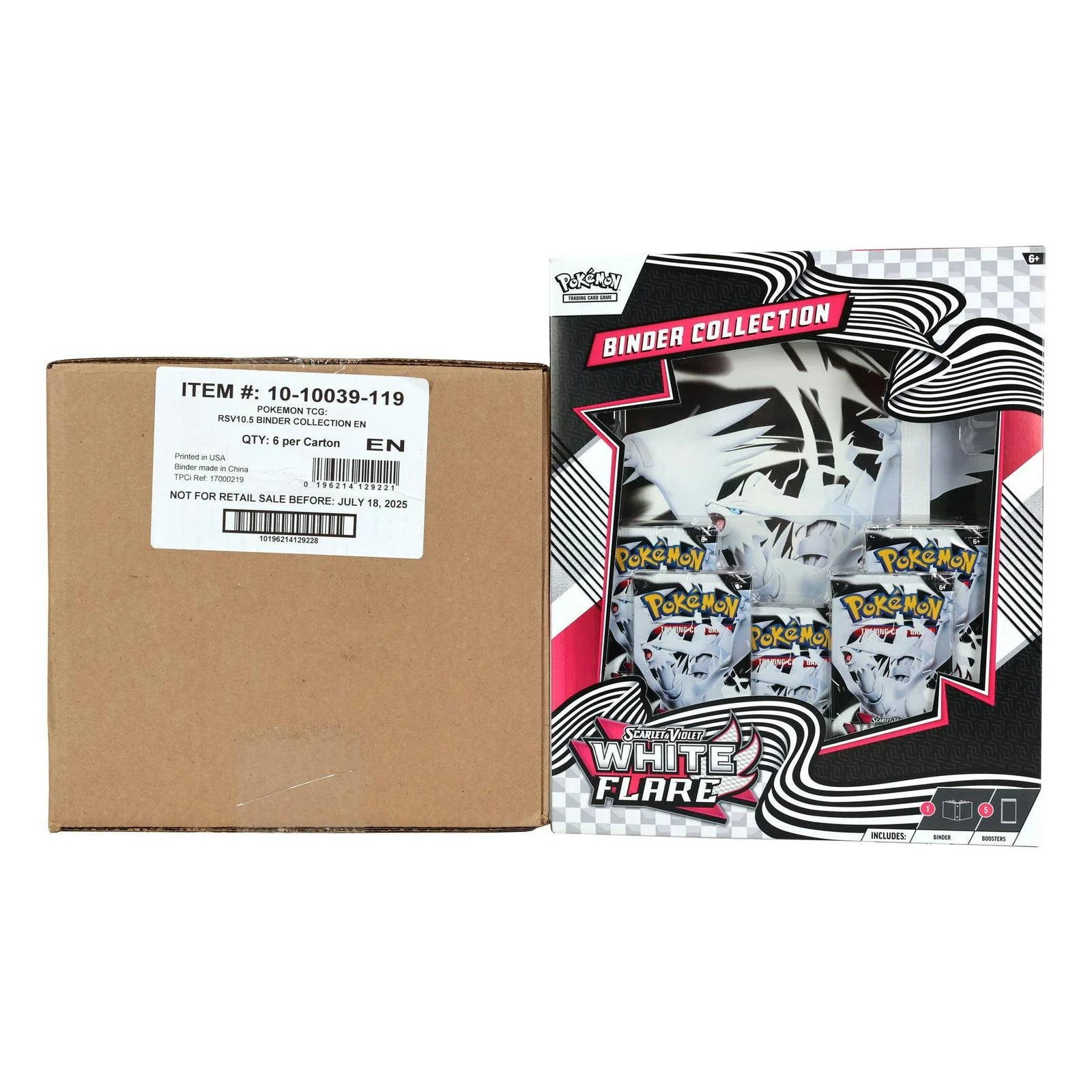 DRAFT - Pokemon Scarlet & Violet White Flare Binder Collection | 6-Box Case