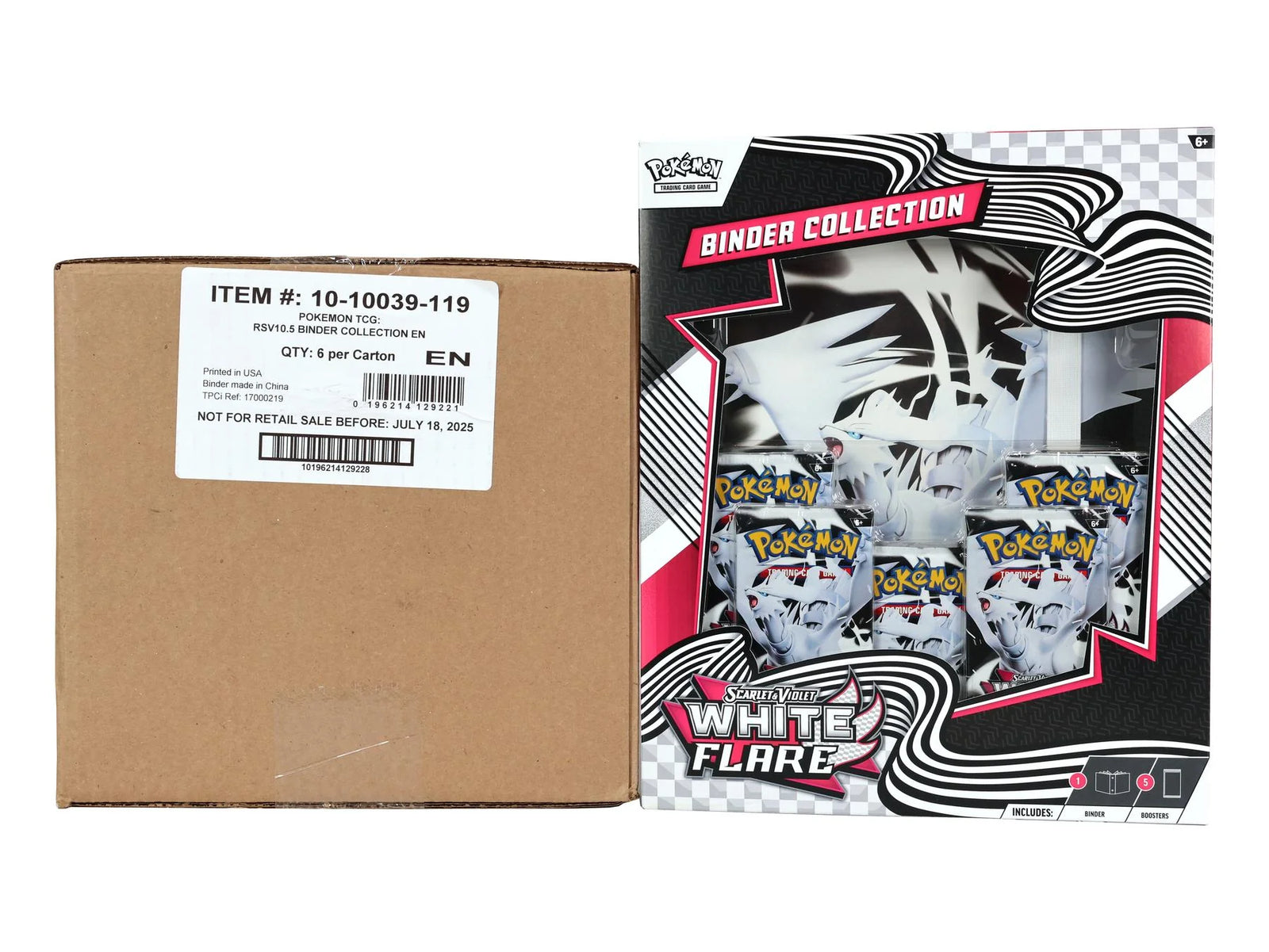 DRAFT - Pokemon Scarlet & Violet White Flare Binder Collection | 6-Box Case