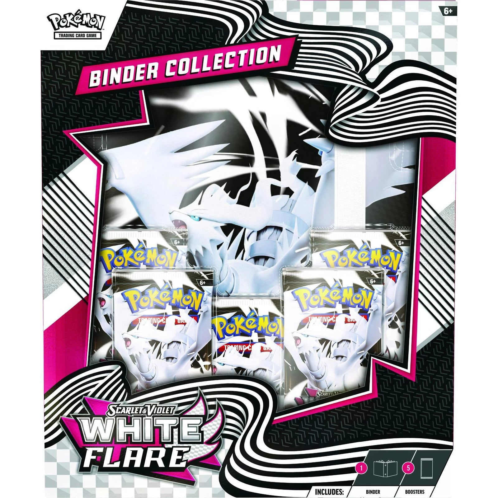 DRAFT - Pokemon Scarlet & Violet White Flare Binder Collection | 6-Box Case