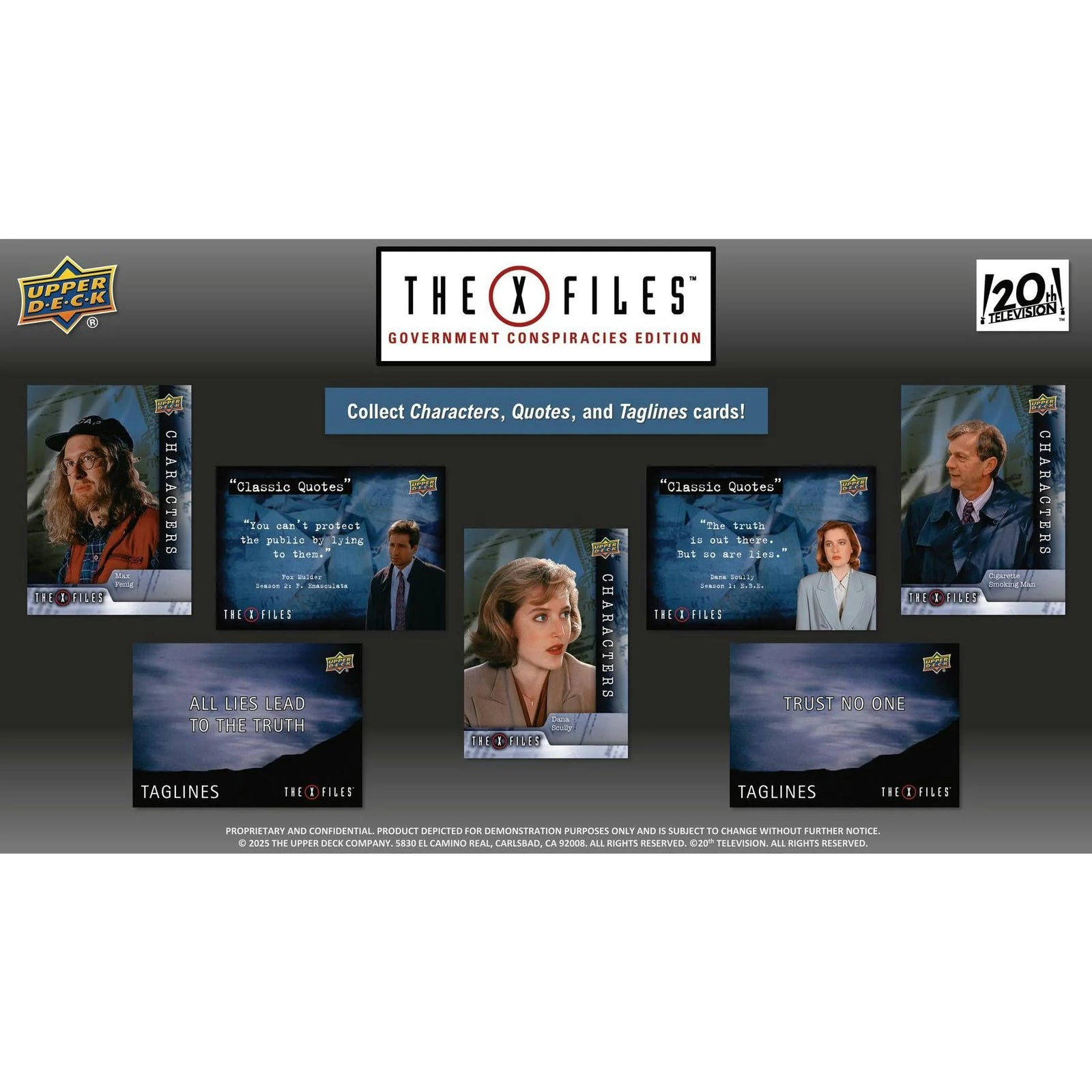 DRAFT - Upper Deck The X-Files Government Conspiracies Edition Hobby 12-Box Case | 2025